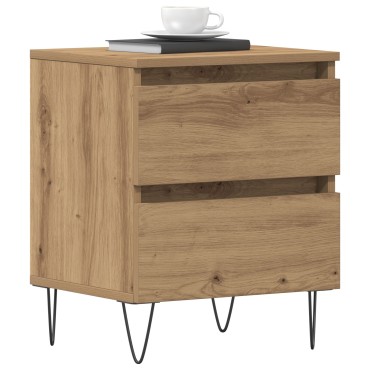 vidaXL Κομοδίνο Artisan Oak 40x35x50cm Κατασκευασμένο ξύλο 1 τεμ.