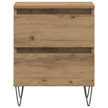 vidaXL Κομοδίνο Artisan Oak 40x35x50cm Κατασκευασμένο ξύλο 1 τεμ.
