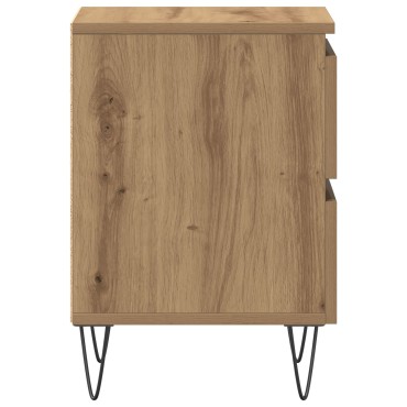 vidaXL Κομοδίνο Artisan Oak 40x35x50cm Κατασκευασμένο ξύλο 1 τεμ.