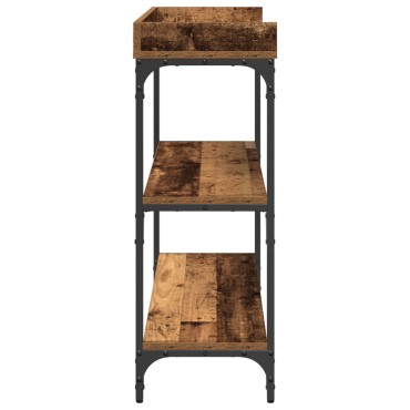 vidaXL Κονσόλα από Ξύλο με Διαστάσεις 100x30x80cm, Από Μηχανικά Ξύλα και Σίδερο 1 τεμ.
