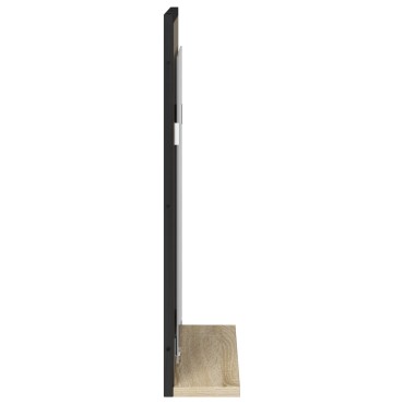 Καθρέφτης μπάνιου vidaXL με ράφι Sonoma Oak 50x12x60cm Επεξεργασμένο ξύλο