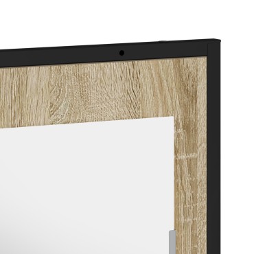 Καθρέφτης μπάνιου vidaXL με ράφι Sonoma Oak 50x12x60cm Επεξεργασμένο ξύλο