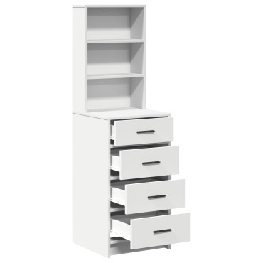 vidaXL Υψηλός θρόισμα Λευκό 40x41x135cm Επεξεργασμένο Ξύλο 1 τεμ.