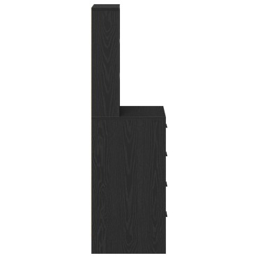 vidaXL Υψηλή ντουλάπα Μαύρη Δρυς 40x41x135cm Επεξεργασμένο Ξύλο 1 τεμ.
