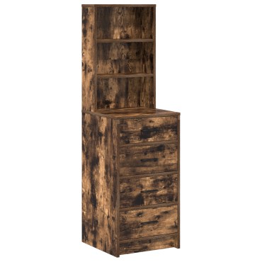 vidaXL Υψηλό Στοράκι Καπνιστής Δρυς 40x41x135cm Επεξεργασμένο Ξύλο 1 τεμ.