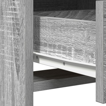 vidaXL Υψηλό ντουλάπι Γκρι Σονομά 40x41x135cm Επεξεργασμένου Ξύλου 1 τεμ.