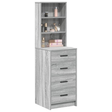 vidaXL Υψηλό ντουλάπι Γκρι Σονομά 40x41x135cm Επεξεργασμένου Ξύλου 1 τεμ.
