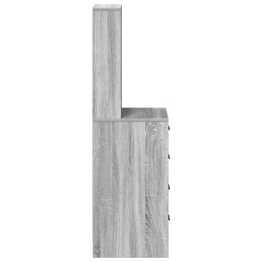 vidaXL Υψηλό ντουλάπι Γκρι Σονομά 40x41x135cm Επεξεργασμένου Ξύλου 1 τεμ.