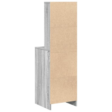 vidaXL Υψηλό ντουλάπι Γκρι Σονομά 40x41x135cm Επεξεργασμένου Ξύλου 1 τεμ.