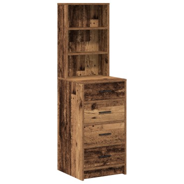 vidaXL Υψηλό ντουλάπι από παλιό ξύλο 40x41x135cm Κατασκευασμένο από μοριοσανίδα 1 τεμ.