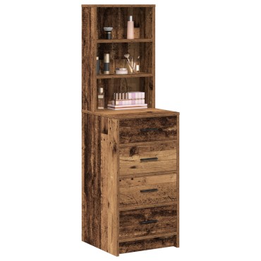 vidaXL Υψηλό ντουλάπι από παλιό ξύλο 40x41x135cm Κατασκευασμένο από μοριοσανίδα 1 τεμ.