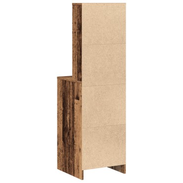 vidaXL Υψηλό ντουλάπι από παλιό ξύλο 40x41x135cm Κατασκευασμένο από μοριοσανίδα 1 τεμ.