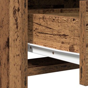 vidaXL Υψηλό ντουλάπι από παλιό ξύλο 40x41x135cm Κατασκευασμένο από μοριοσανίδα 1 τεμ.