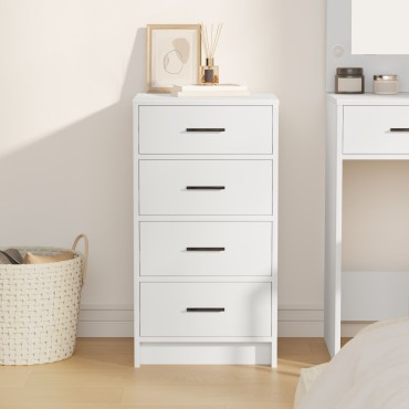 vidaXL Μπουφές Λευκό 40x41x75cm Επεξεργασμένου Ξύλου 1 τεμ.