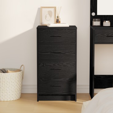 vidaXL Μπουφές Μαύρης Δρυός 40x41x75cm Επεξεργασμένο Ξύλο 1 τεμ.