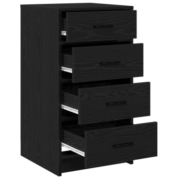 vidaXL Μπουφές Μαύρης Δρυός 40x41x75cm Επεξεργασμένο Ξύλο 1 τεμ.
