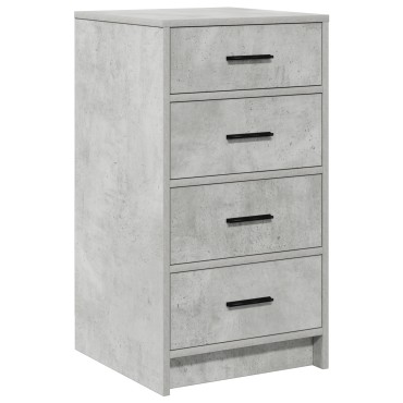 vidaXL Μπουφές Γκρι Σκυρόδεμα 40x41x75cm Επεξεργασμένο Ξύλο 1 τεμ.