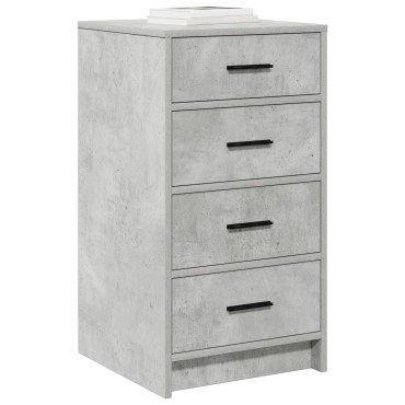 vidaXL Μπουφές Γκρι Σκυρόδεμα 40x41x75cm Επεξεργασμένο Ξύλο 1 τεμ.