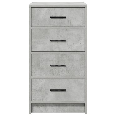 vidaXL Μπουφές Γκρι Σκυρόδεμα 40x41x75cm Επεξεργασμένο Ξύλο 1 τεμ.