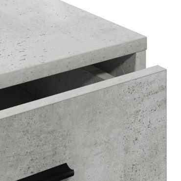 vidaXL Μπουφές Γκρι Σκυρόδεμα 40x41x75cm Επεξεργασμένο Ξύλο 1 τεμ.