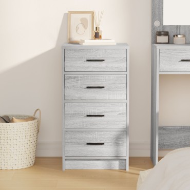 vidaXL Μπουφές Γκρι Σονομα 40x41x75cm Επεξεργασμένο Ξύλο 1 τεμ.