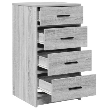 vidaXL Μπουφές Γκρι Σονομα 40x41x75cm Επεξεργασμένο Ξύλο 1 τεμ.