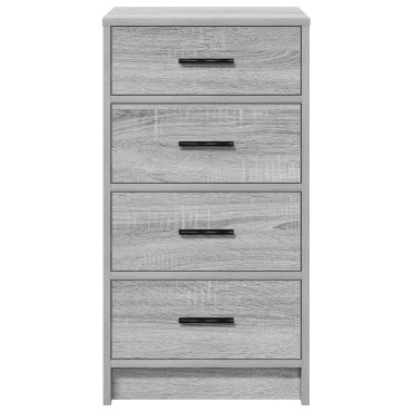 vidaXL Μπουφές Γκρι Σονομα 40x41x75cm Επεξεργασμένο Ξύλο 1 τεμ.