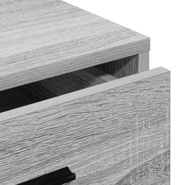 vidaXL Μπουφές Γκρι Σονομα 40x41x75cm Επεξεργασμένο Ξύλο 1 τεμ.