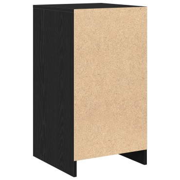 vidaXL Μπουφές Μαύρο Δρυς 40x41x75cm Επεξεργασμένο Ξύλο 1 τεμ.