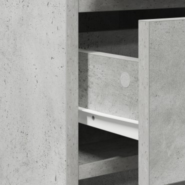 vidaXL Μπουφές Γκρι Σκυρόδεμα 40x41x75cm Επεξεργασμένο Ξύλο 1 τεμ.