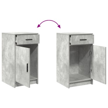 vidaXL Μπουφές Γκρι Σκυρόδεμα 40x41x75cm Επεξεργασμένο Ξύλο 1 τεμ.