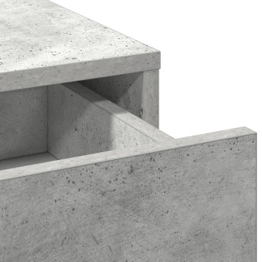 vidaXL Μπουφές Γκρι Σκυρόδεμα 40x41x75cm Επεξεργασμένο Ξύλο 1 τεμ.