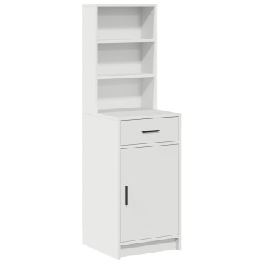 vidaXL Υψηλός μπουφές Λευκός 40x41x135cm Ξύλο επεξεργασμένου 1 τεμ.