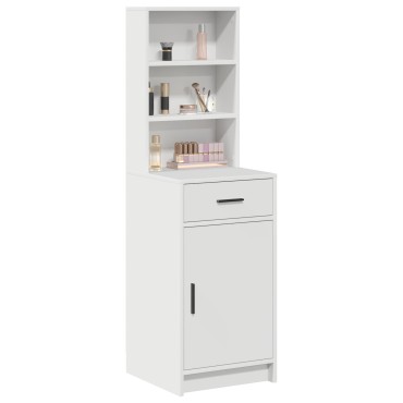 vidaXL Υψηλός μπουφές Λευκός 40x41x135cm Ξύλο επεξεργασμένου 1 τεμ.