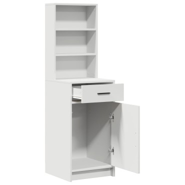 vidaXL Υψηλός μπουφές Λευκός 40x41x135cm Ξύλο επεξεργασμένου 1 τεμ.
