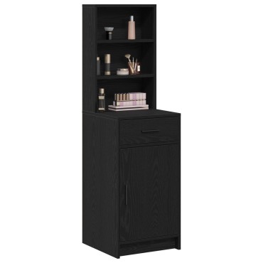 vidaXL Ψηλό Ντουλάπι σε Μαύρη Δρυ - 40x41x135cm, Κατασκευασμένο από Επεξεργασμένο Ξύλο 1 τεμ.