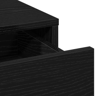 vidaXL Ψηλό Ντουλάπι σε Μαύρη Δρυ - 40x41x135cm, Κατασκευασμένο από Επεξεργασμένο Ξύλο 1 τεμ.