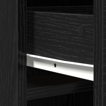 vidaXL Ψηλό Ντουλάπι σε Μαύρη Δρυ - 40x41x135cm, Κατασκευασμένο από Επεξεργασμένο Ξύλο 1 τεμ.