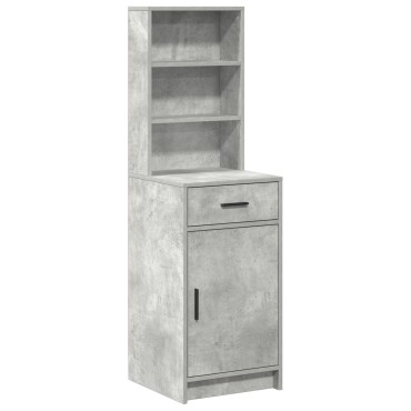 vidaXL Ψηλό ντουλάπι Γκρι τσιμέντου 40x41x135cm Επεξεργασμένο ξύλο 1 τεμ.