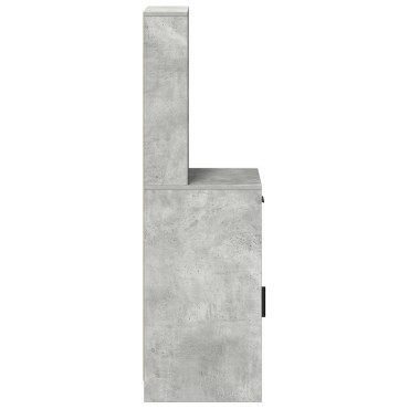 vidaXL Ψηλό ντουλάπι Γκρι τσιμέντου 40x41x135cm Επεξεργασμένο ξύλο 1 τεμ.