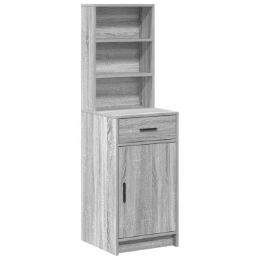 vidaXL Υψηλό Ντουλάπι Γκρι Sonoma 40x41x135cm Επεξεργασμένο Ξύλο 1 τεμ.