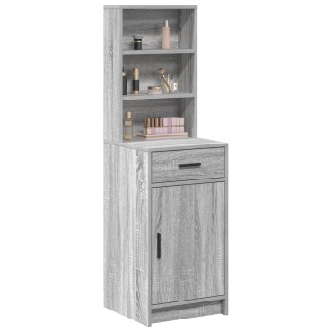 vidaXL Υψηλό Ντουλάπι Γκρι Sonoma 40x41x135cm Επεξεργασμένο Ξύλο 1 τεμ.