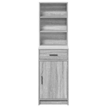 vidaXL Υψηλό Ντουλάπι Γκρι Sonoma 40x41x135cm Επεξεργασμένο Ξύλο 1 τεμ.
