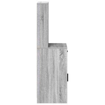 vidaXL Υψηλό Ντουλάπι Γκρι Sonoma 40x41x135cm Επεξεργασμένο Ξύλο 1 τεμ.