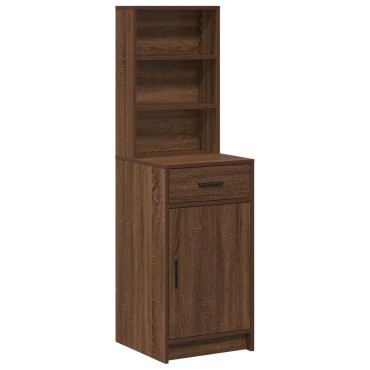 vidaXL Υψηλό Ντουλάπι Καφέ Δρυός 40x41x135cm Επεξεργασμένο Ξύλο 1 τεμ.