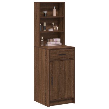 vidaXL Υψηλό Ντουλάπι Καφέ Δρυός 40x41x135cm Επεξεργασμένο Ξύλο 1 τεμ.