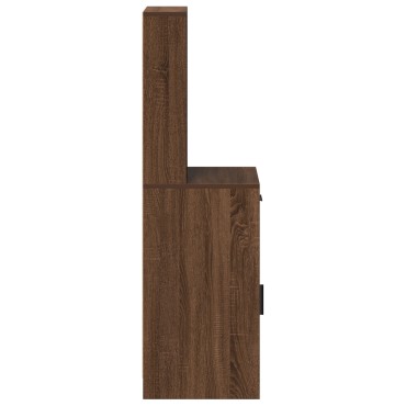 vidaXL Υψηλό Ντουλάπι Καφέ Δρυός 40x41x135cm Επεξεργασμένο Ξύλο 1 τεμ.