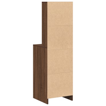 vidaXL Υψηλό Ντουλάπι Καφέ Δρυός 40x41x135cm Επεξεργασμένο Ξύλο 1 τεμ.