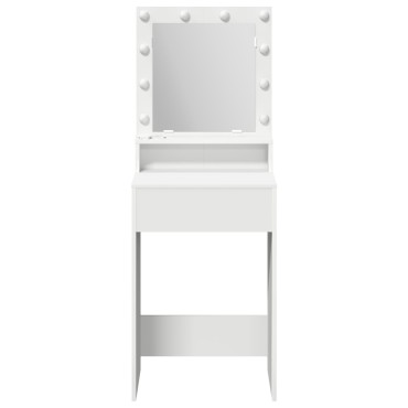 vidaXL Καθρέφτης LED Λευκό 50x41x135 εκ