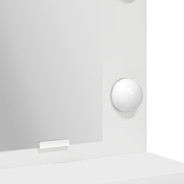 vidaXL Καθρέφτης LED Λευκό 50x41x135 εκ